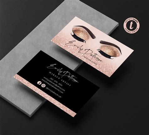 free printable lash business cards.